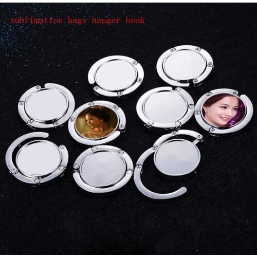 Sublimation blank round hook hot transfer printing custom consumables materials DIY gift 15pieces/lot new arrival