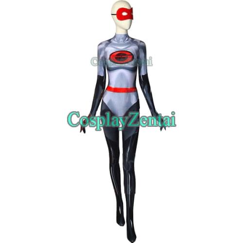 The Incredibles 2 Elastigirl V2 Printing Spandex Woman Catsuit Superhero Costume