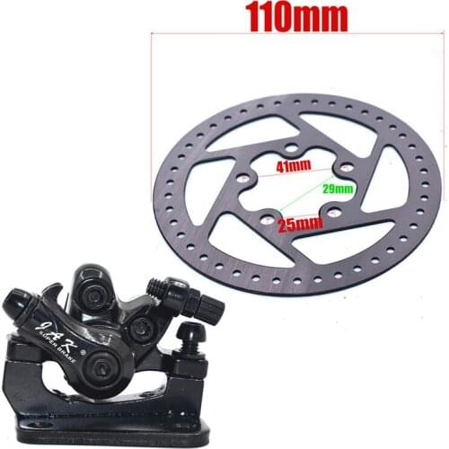 10 inch M365 Electric Scooter Brake and 110mm Brake Disc for Kugoo M4 Kick Scooter Skateboard Accessories Replacement Parts