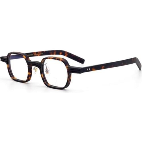 Vintage Acetate Full Rim Eyeglass Frames Men Women Hand Made Glasses Rx Able Myopia Optical Top Quality