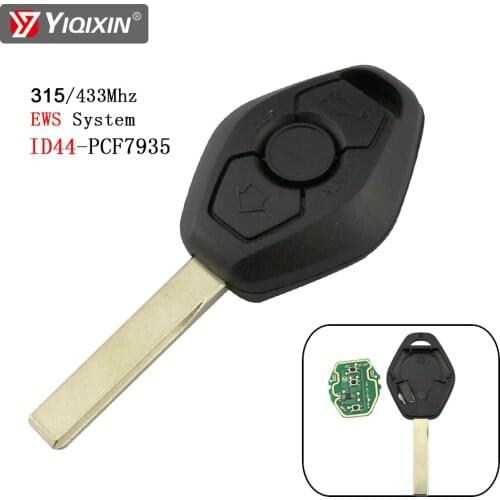 YIQIXIN 315/433Mhz Remote Car Key For BMW 3 5 7 Series 325 330 525 525i E38 E39 E46 X5 X3 Z3 Z4 3 Button ID44 Chip EWS System