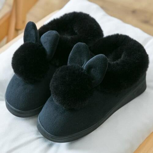 Womens slippers 2020 new fashion Cartoon rabbit cute Ladies slipper winter warm Platform Indoor House slippers woman MTX35