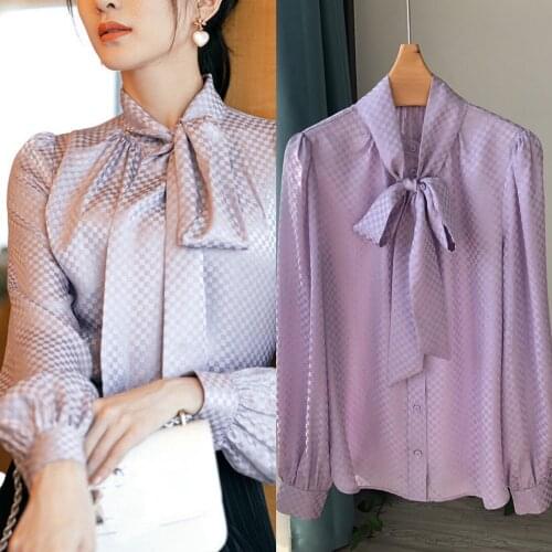 ZHUISHU Womens Silk Shirts