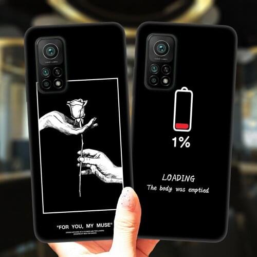 Starry Sky Rainbow Girl Body Lover Rose Phone Case For Xiaomi Mi 10T Lite 10 Ultra Redmi Note 9S 7 8 9 Pro 8T Silicone Cover