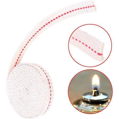 1.2cm*1.5m/Roll Oil Flat Cotton Wick for Kerosene Burner Stove Lighting Lantern Oil Lamp Making
