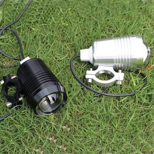 1pair Motorcycle Headlights 12v 6500K led Motorbike Spotlight motor fog Lights DRL auxiliary Driving Lamp Headlamp work lamp