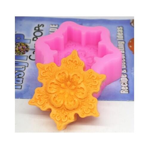 10*8*3CM Flower leave Hexagonal shape Silicone cake mold / handmade soap mold / chocolate mold clay craft mould