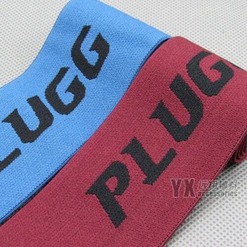 2" Red Blue 50mm Width High Quality Soft Letter Pattern Elastic Bands 6 Meters For DIY Dress Bag Belts Pants Sewing Accessories