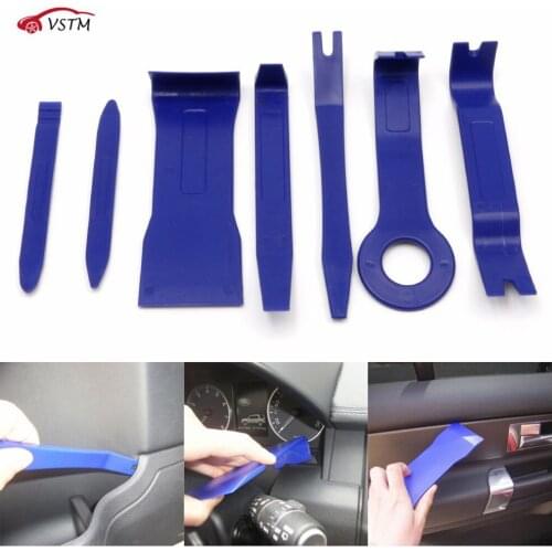 2021 4Pcs Auto Car Radio Panel Door Clip Panel Trim Dash Audio Removal Kit Repair Hand Cockpit Pry Tool Accessories