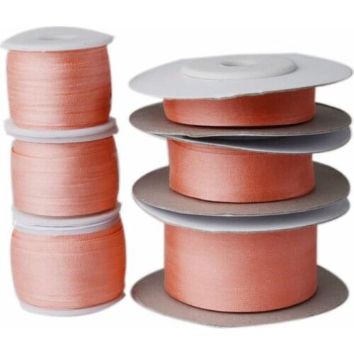 219 Watermelon,100% Real Pure Silk Embroidery Ribbon Handcraft,Double Face Taffeta Silk Tape 2/4/7/10/13/20/25/32mm,10/30/100m