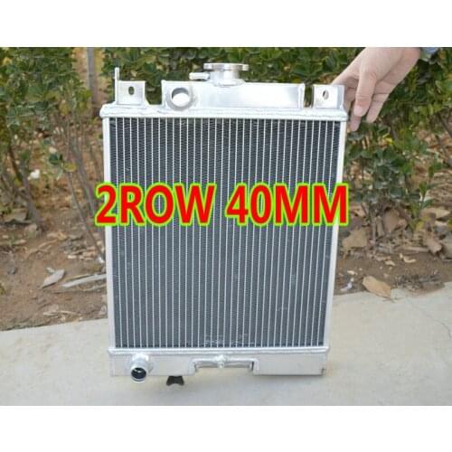 40mm 2 Row Aluminum Radiator FOR SUZUKI SWIFT GTI G13 SF GA GL GLX GS GT L S 1.0/1.3/1.6L 1989-1994 MT 89 90 91 92 93 94