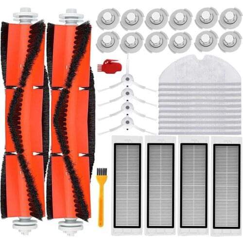 Promotion!For Xiaomi Roborock Robot S50 S5 Vacuum Cleaner Spare Parts Kits Mop Cloths Wet Mopping Filter Side Brush Roll Brush
