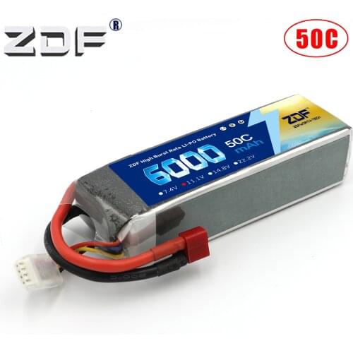 ZDF RC Lipo 3S Battery 11.1v 6000mah 50C Max 100C XT60 T for Traxxas AXIAL SCX10 II JEEP 1/10 RC Airplane Helicopter Lipo AKKU