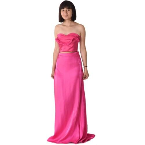 Satin Long Women Skirt