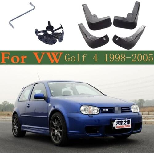 Car Mud Flaps Mudflaps Splash Guards Front Rear Fender Mudguards For VW Golf 4 Mk4 IV 2005-1998 2005 2003 2000 1999