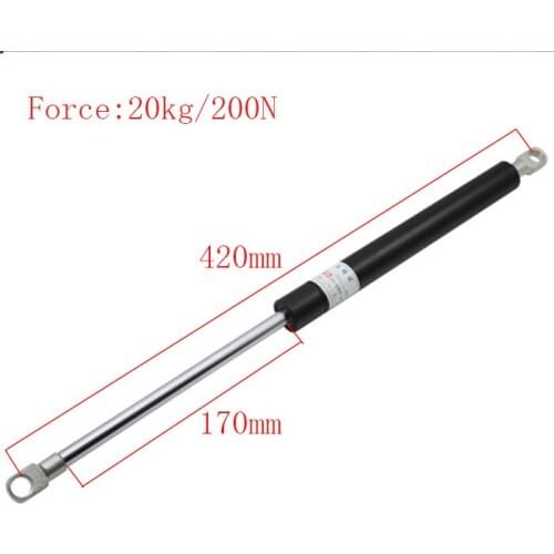 Free shipping 420mm central distance, 170 mm stroke, pneumatic Auto Gas Spring, Lift Prop Gas Spring Damper