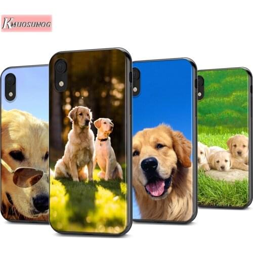 Cute Dog Golden Retriever Silicone Cover For Apple IPhone 12 Mini 11 Pro XS MAX XR X 8 7 6S 6 Plus 5S SE Phone Case