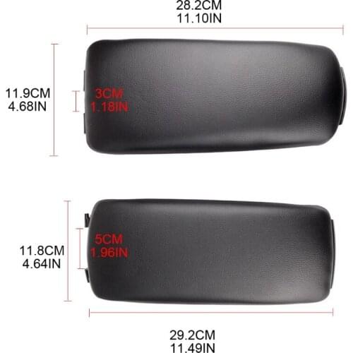 B36B Black Armrest Center Box Lid Cover Fit for 2000-2008 Vehicle Central Storage Box Protection Tool with Fully Protection