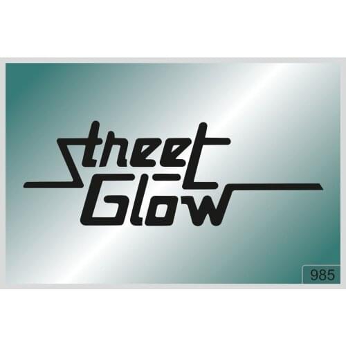 For STREET GLOW -2 pcs. stickers HIGH QUALITY DECALS different colors 985