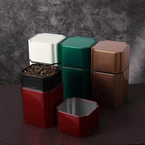 Airtight Stash Jar Moisture Proof Sealed Metal Tea Cans Jars Multi-Use Vacuum Seal Portable Storage Container Metal Matte Box