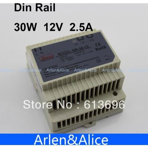 30W 12V 2.5A Din Rail Single Output Switching power supply AC TO DC