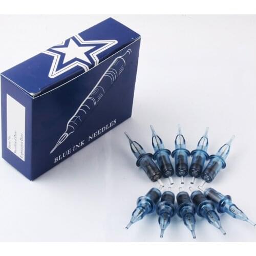 Cartridge Tattoo Needles 10 Needles RL M1 RM Professional Disposable Semi-Permanent Eyebrow Pencil Makeup Tattoo Needles