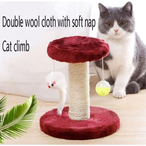 Cat Products Cat scratcher Cat Scratching Post double wool cloth Cat Climbing Frame Removable Cat Tree Cat Climbing Furniture