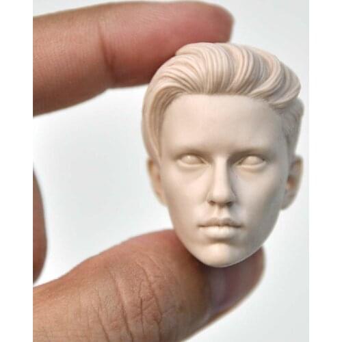 1/6 Scale Handsome Agent Scarlett Johansson With Short Hair Unpainted Head Models for 12''Figures Bodies