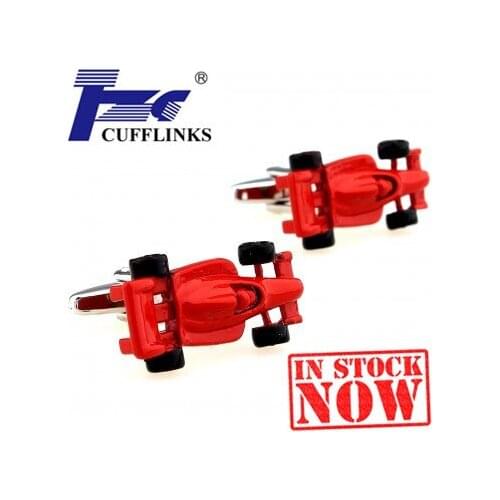 Red Racing Car Cufflink Cuff Link 2 Pairs Free Shipping Promotion