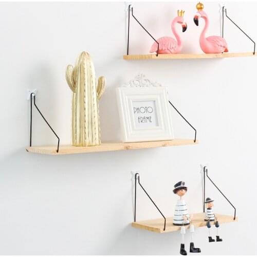 Los Fick Home Small Ornaments Innovative Living Room Rack Wall Shelf Wall Mounted Decorative Pendant Storage Wall Hanging