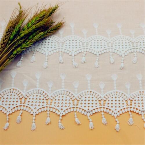 Patchwork Cotton Crocheted Lace Ribbon Apparel Sewing Fabric Material DIY Tassels Trim Handmade Accessories