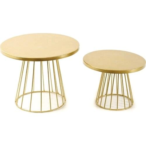 2Pcs Metal Cake Stands,8/10 Inch Pillar Style Cupcake Display Stand Dessert Tray Pie Plates for Bakeware, Wedding, Party