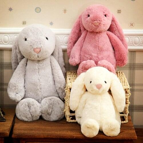 30cm Soft Stuffed Animals Kids Long Ear bunny Rabbit Sleeping Cute Cartoon Plush Toy Stuffed Animal Dolls Children Birthday Gift