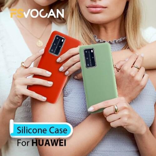 Soft Silicone TPU Phone Case For Huawei P30 P40 P20 Lite Pro Slim Thin Plastic Coque Black Green Red Cover Protection New Fundas