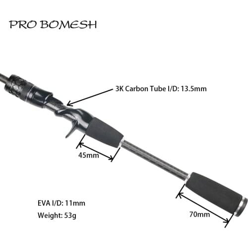 Pro Bomesh 1Set 53g Splited Casting Reel Seat EVA Handle Kit DIY Fishing Rod Building Component Pole Accessory Repair