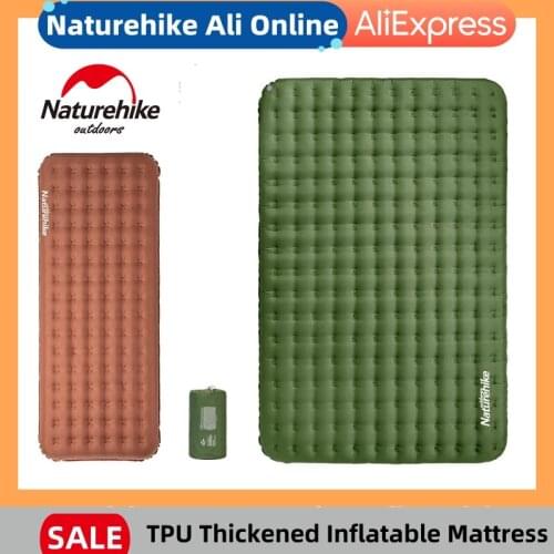 Naturehike Inflatable Air Mattress Thicken Camping Mat Outdoor Sleeping Pad Waterproof Double Cushion For Hiking Travel Picnic