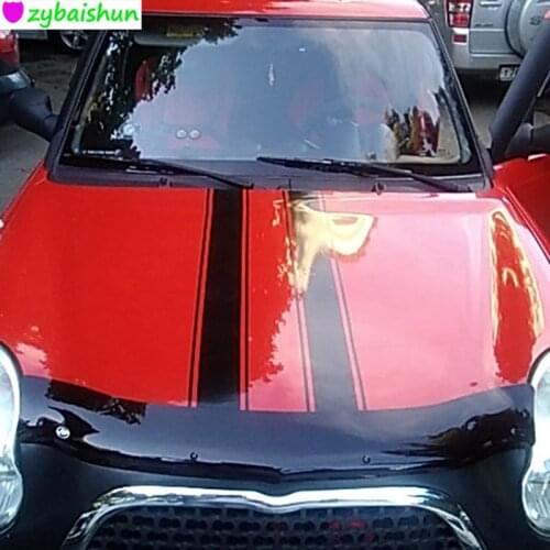 Car Stickers Hood Engine Cover DIY Stripe Decoration Reflective FOR Infiniti FX-series Q-series QX-series Coupe EX37 EX25 JX35