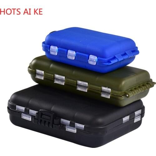 High Quality Fishing Lure Boxes 12*10.5*3.3cm Spomb Fishing Tackle Storage Hooks Waterproof Fishing Accessory Luya Bait Storage