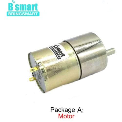 Bringsmart Metal Gear Speed Control Reversible 37GB520 Diameter 37mm Micro Reduction DC Gear Motor 24V Gearbox Motor 12V