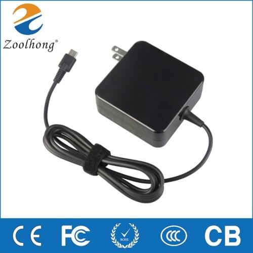 20V 3.25A 65W Universal USB Type C Laptop Mobile Phone Power Adapter Charger for Lenovo Asus HP Dell Xiaomi Huawei Google UX390U