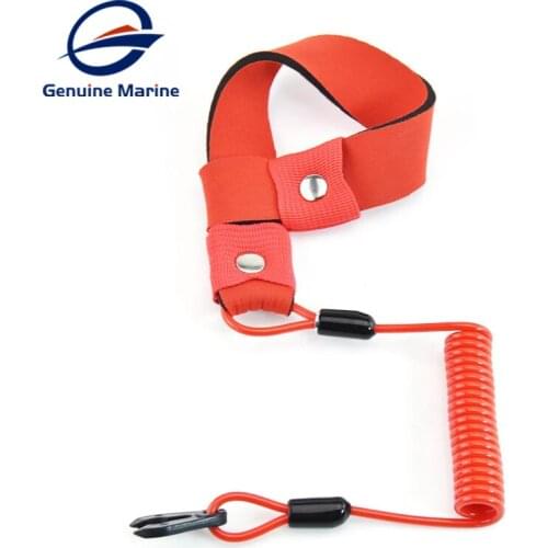 Universal Yamaha Boat Engine Motor Kill Stop Switch Outboard Engine Kill Urgent Stop Button Safety Tether Key Lanyard Rope Clip