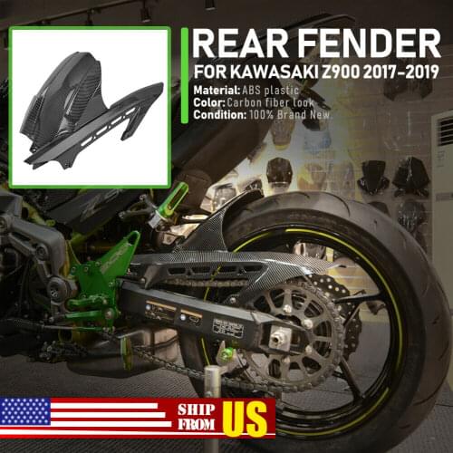 Motorcycle Carbon Fiber Rear Wheel Mudguard Fender Hugger Fairing Cover Splash Guard for Kawasaki Z900 2017 2018 2019 2020 Z 900