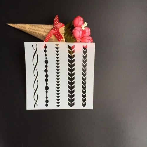 1Pcs 13*13cm Scapbook Stencil Cake Decorating Tool scrapbooking DIY Decorating Stencil Fondant Pattern Printing Spray Template