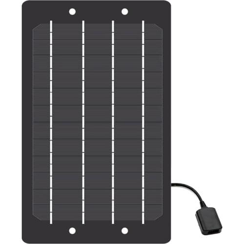 5V 6W 1200mA Solar Panel DC 5.5*2.1 Battery Charger USB port Charge Regulators Outdoor Power Li-ion Batteries Portable