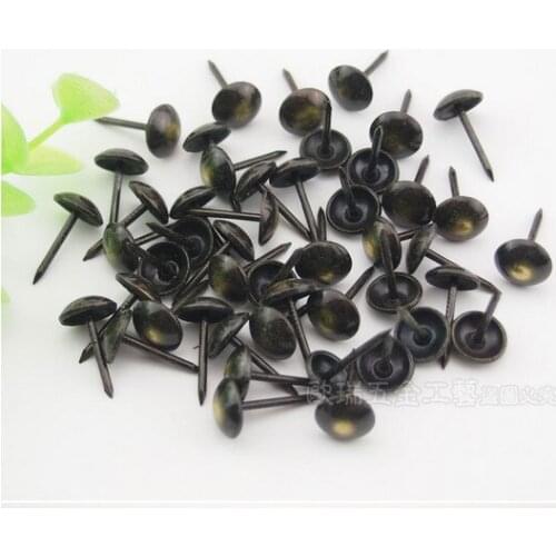 9.5*17MM antique nail smooth nail Upholstery Nail Jewelry Box Wall Door Sofa Furniture Decorative Tack Stud Pushpin