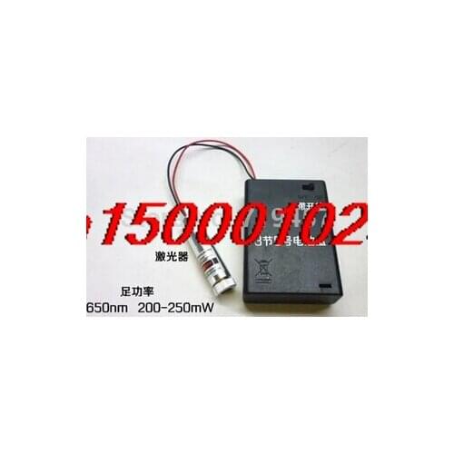 FREE SHIPPING High power 250mW laser module can be focusing point match head laser diode 650nm