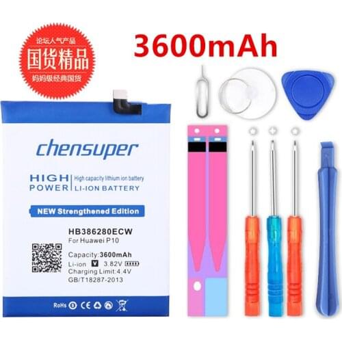 Chensuper 3600mAh Original Mobile Phone Replacement Battery HB386280ECW for Huawei Ascend P10
