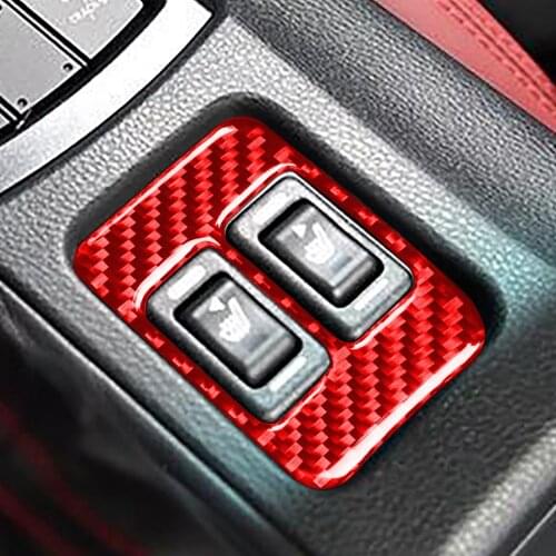 For Subaru BRZ Toyota 86 (2017-2019) Car Seat Heat button Frame Cover Trim Styling Sticker