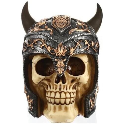 Resin skull head handicraft personality setting foreign trade supply office setting a skull head deposit box