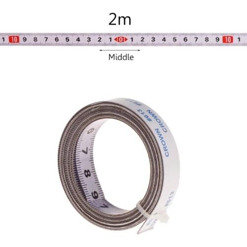 Miter Track Tape Measure Self Adhesive Metric Steel Ruler Miter Saw Scale For T-track Router Table Saw Band Track 1/2/3/5M